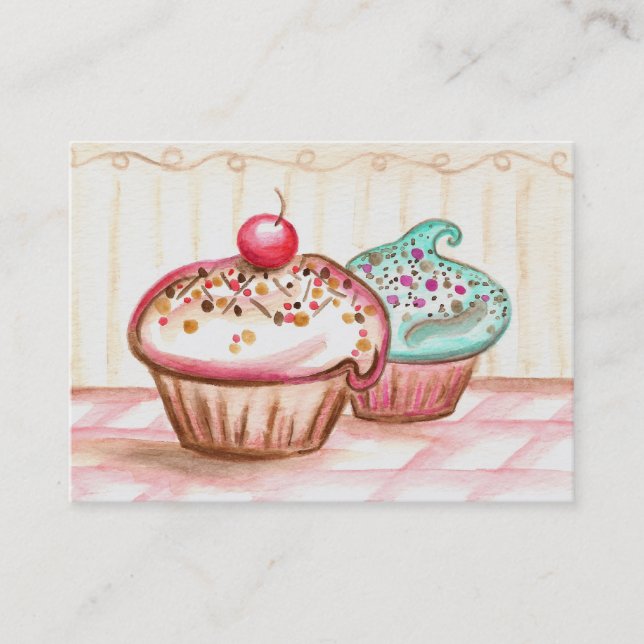 Cupcake Bakery Business Cards (Front)