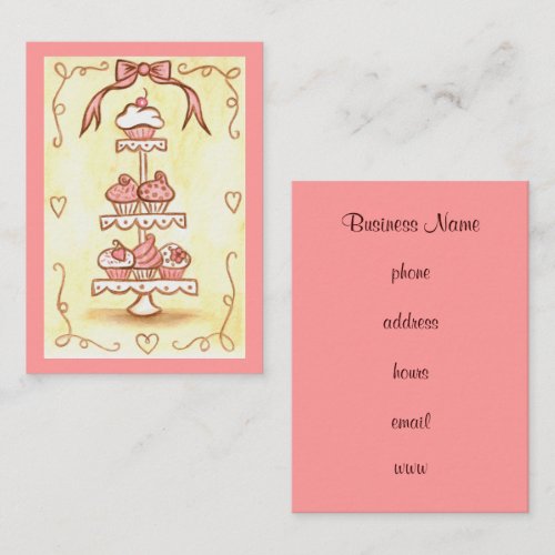 Cupcake Business Cards