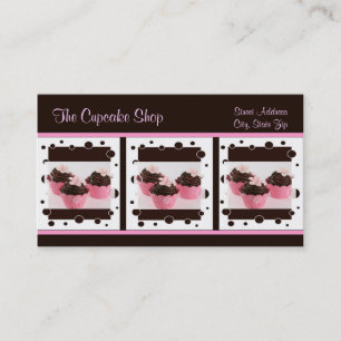 Cupcake Bakery Business Cards