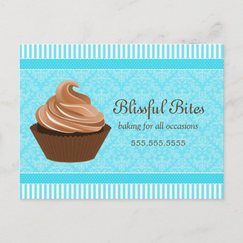 Cupcake Bakery Business Promotional Postcard