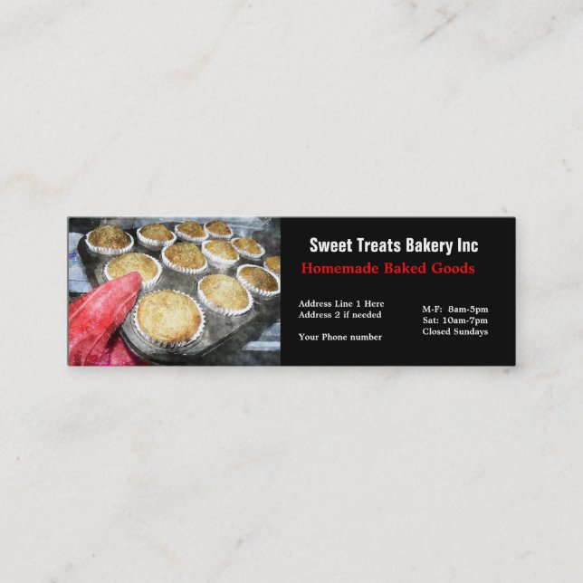 Cupcake Bakery Company Business Card (Front)