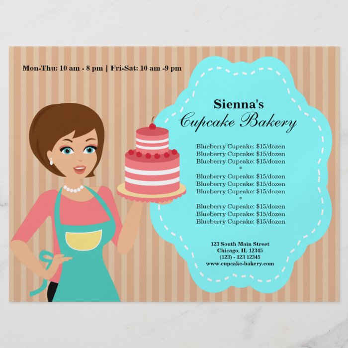 Cupcake Bakery Full Color Flyer