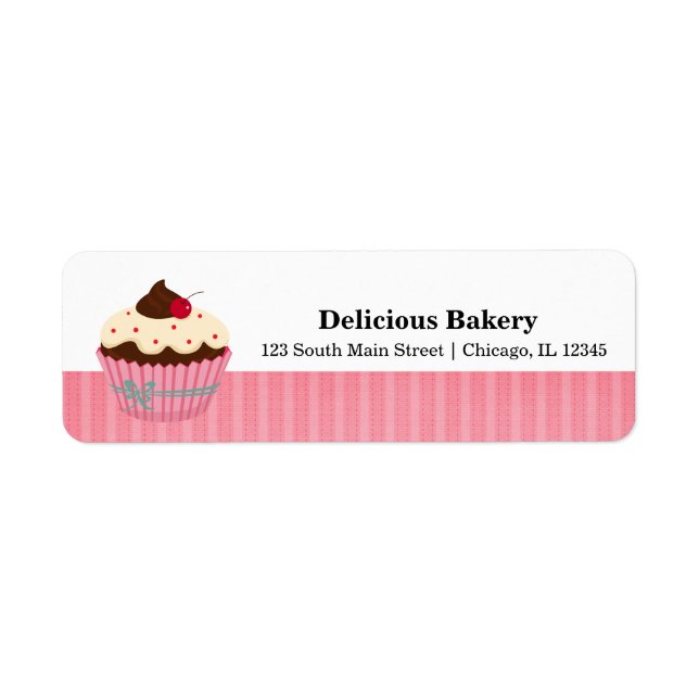Cupcake Bakery Label (Front)