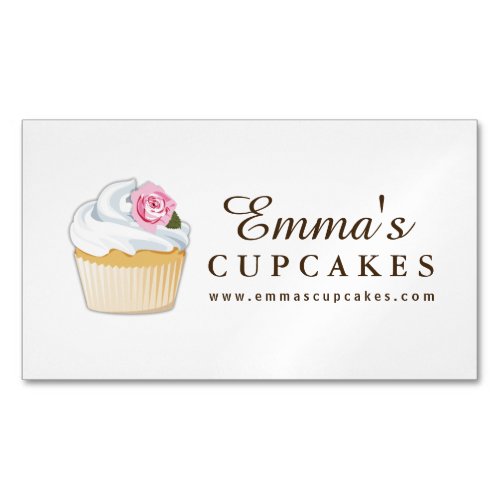 Cupcake Bakery Magnetic Business Card