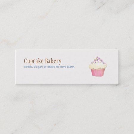 Cupcake Bakery Mini Business Card