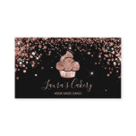 Cupcake Bakery Pastry Chef Glitter Drips Rose Gold Business Card Cupcake Bakery Pastry Chef Glitter Drips Rose Gold Business Card