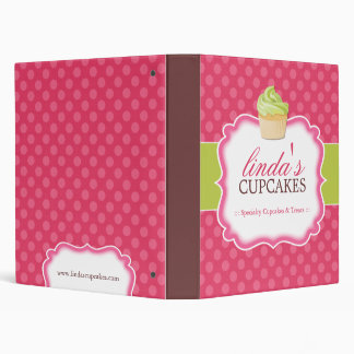 Cupcake - Bakery Portfolio 3 Ring Binder