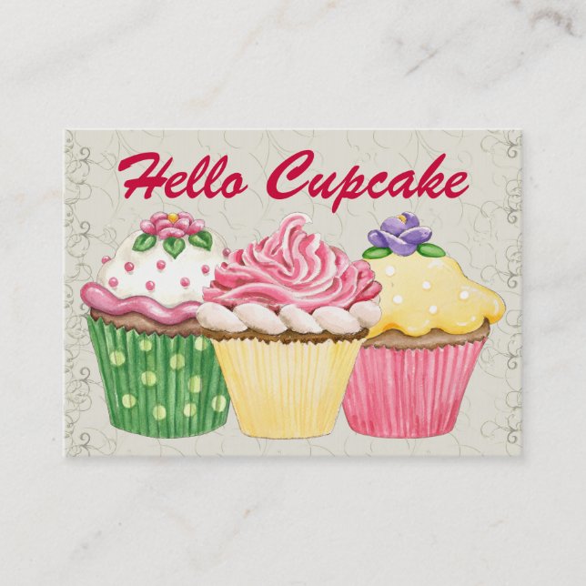 Cupcake / Bakery - SRF Business Card (Front)