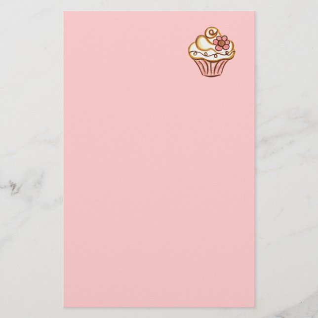 Cupcake Bakery Stationery (Front)