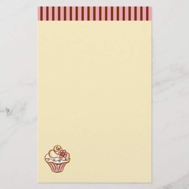 Cupcake Bakery Stationery (Front)