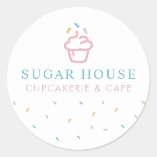 Cupcake Bakery Sweets Round Sticker