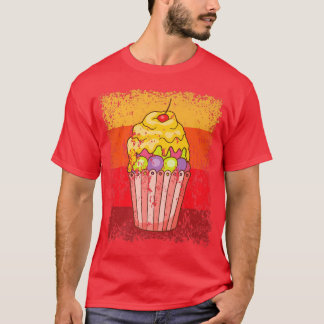 Cupcake Baking Baker Bakery Cake Vintage Retro 12 T-Shirt