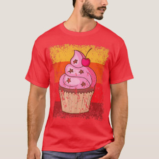 Cupcake Baking Baker Bakery Cake Vintage Retro 12 T-Shirt