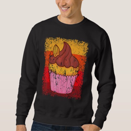 Cupcake Baking Baker Bakery Cake Vintage Retro Sweatshirt