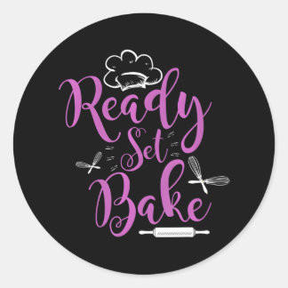Cupcake Baking Baker Funny for Pastry Chef Classic Round Sticker