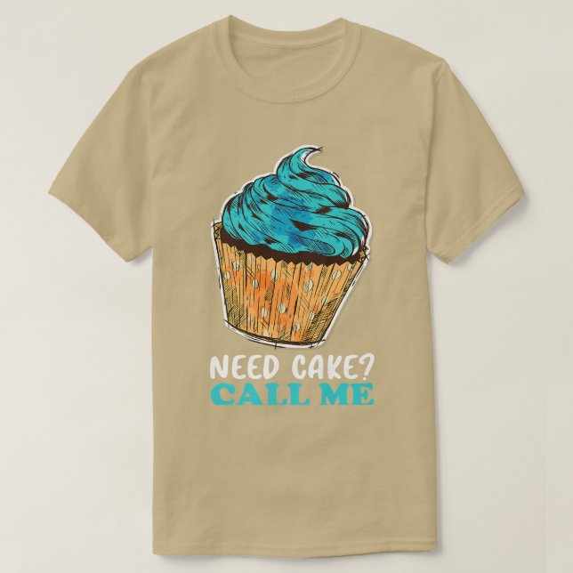 Cupcake Baking Baker Pastry Chef  T-Shirt (Design Front)