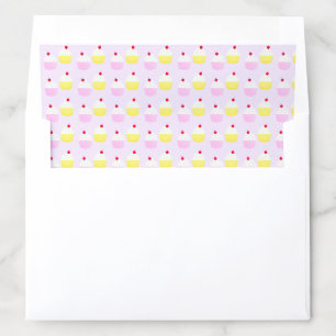 Cupcake Baking Birthday Envelope Liner