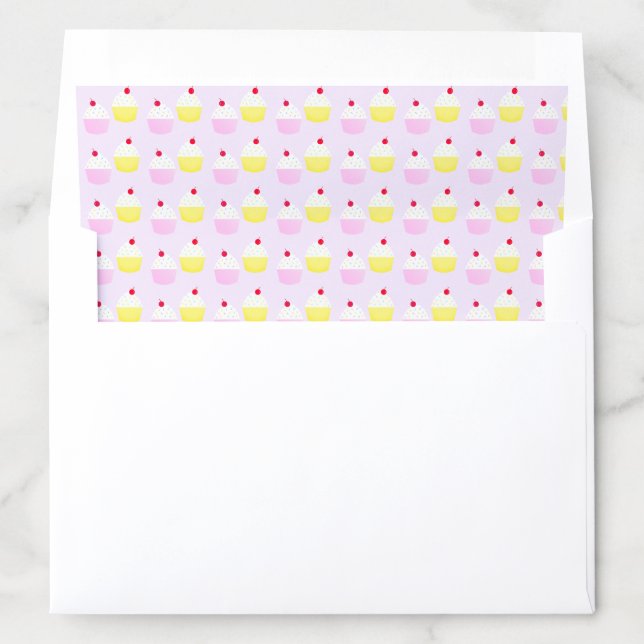 Cupcake Baking Birthday Envelope Liner (In Envelope)