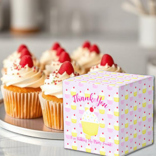 Cupcake Baking Birthday Favor Boxes