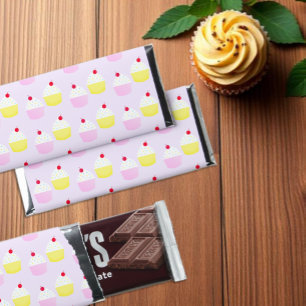 Cupcake Baking Birthday Hershey Bar Favors