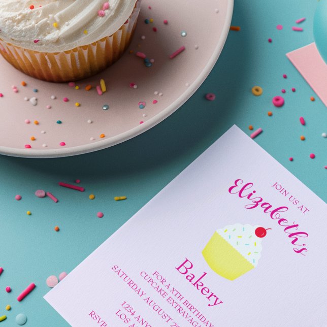 Cupcake Baking Birthday Invitation (Creator Uploaded)