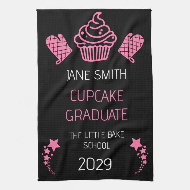 Cupcake Baking Course Kitchen Towel (Vertical)