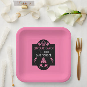 Cupcake Baking Course Paper Plates