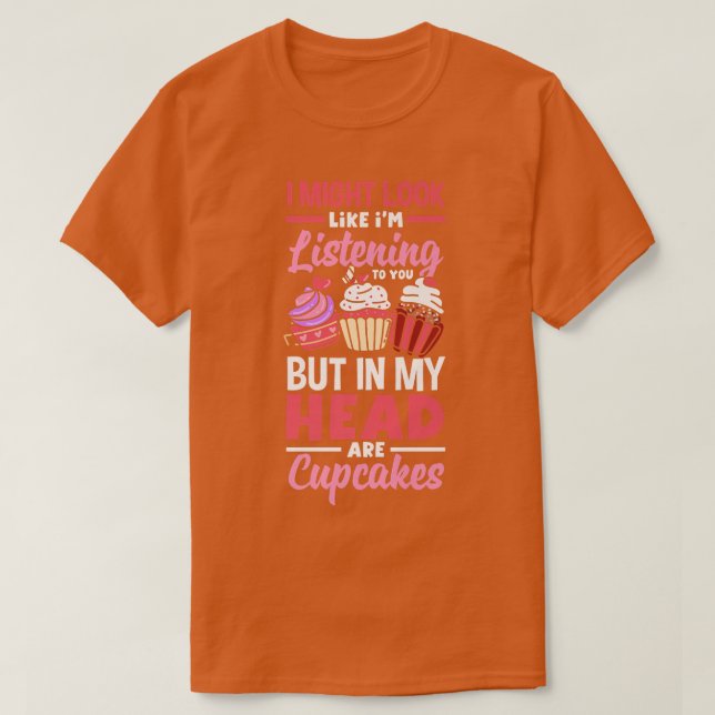 Cupcake Baking Cute Bake Lover  T-Shirt (Design Front)