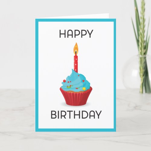 Cupcake Birthday Card