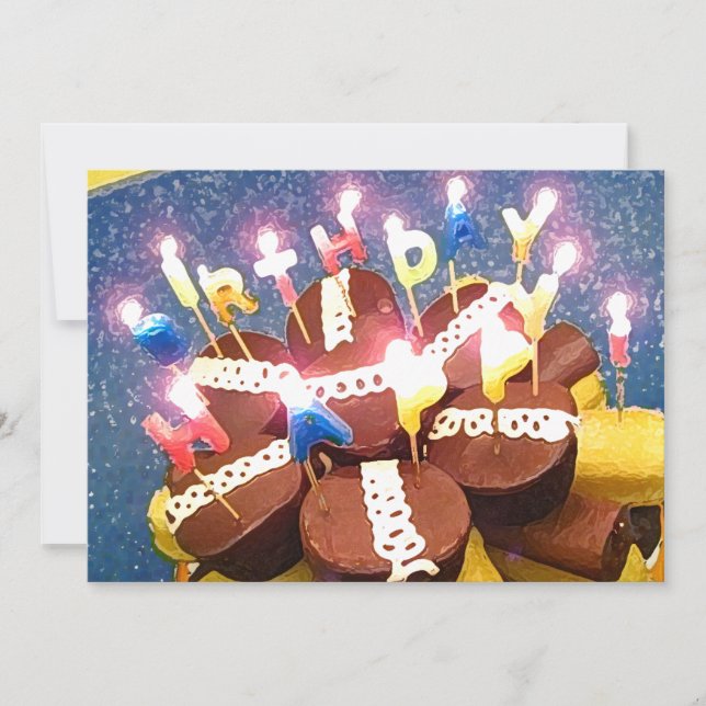 Cupcake Birthday Invitation (Front)