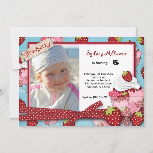 Cupcake Birthday Custom Invite