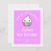 Cupcake Birthday Party Budget (Front/Back)