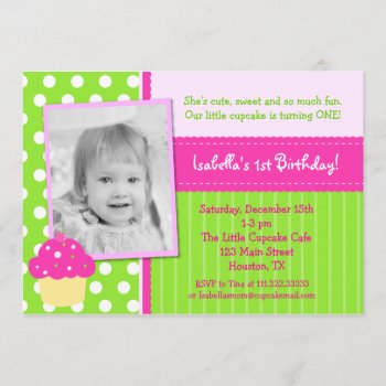 Cupcake Birthday Party Invitations by Petit_Prints at Zazzle