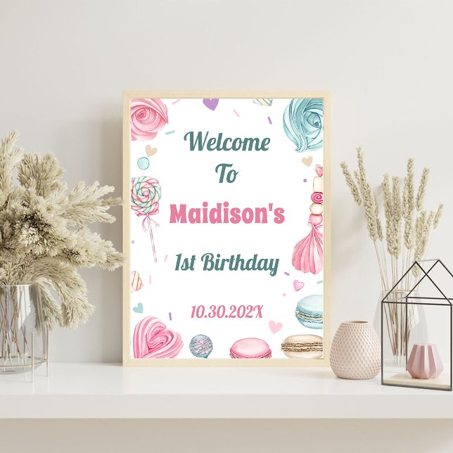 Cupcake Birthday Party So Sweet Candy Foam Board (Creator Uploaded)