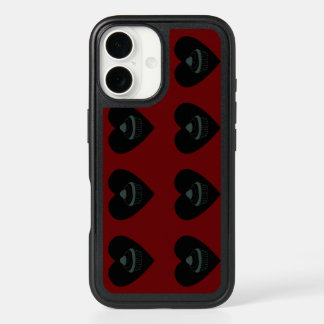 cupcake blood red black iPhone 16 case