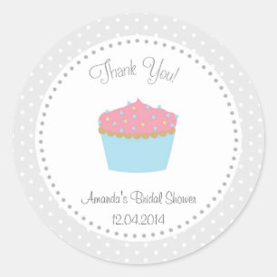 Cupcake Bridal Shower Sticker