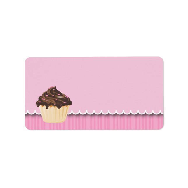 Cupcake Business Address Labels (Front)