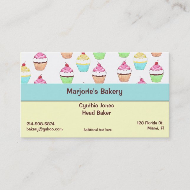 Cupcake Business Card (Front)