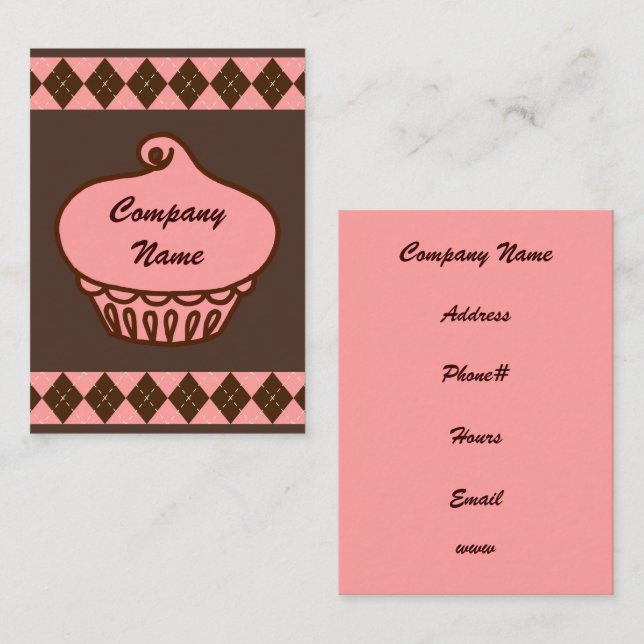Cupcake Business Card (Front/Back)