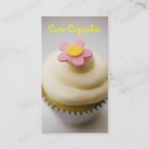 Customizable Cupcake! Business Card Template