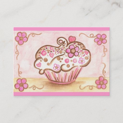 Customizable Cupcake Business Card