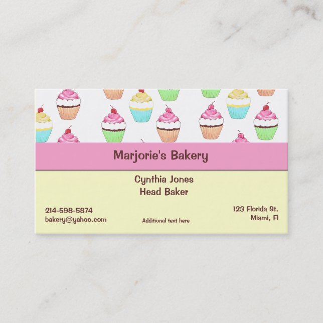 Cupcake Business Card (Front)