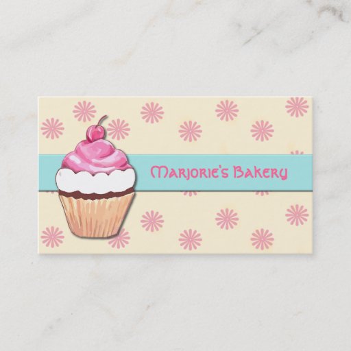 Customizable Cupcake Business Card