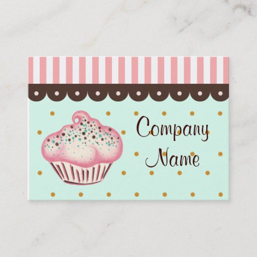 Customizable Cupcake Business Card