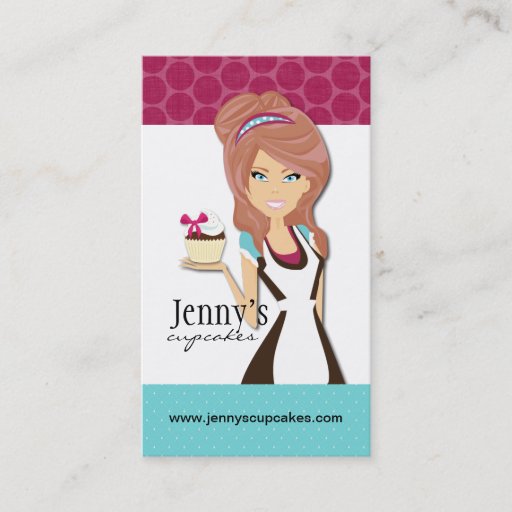 Customizable Cupcake Business Card