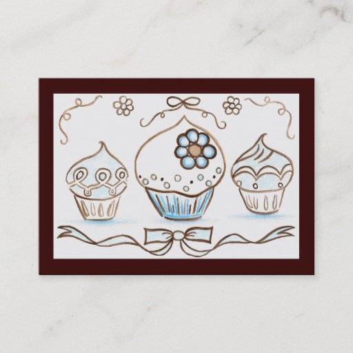 Customizable Cupcake Business Card