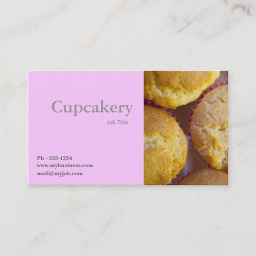 Customizable cupcake  business card