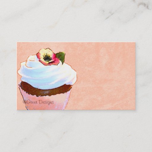 Customizable Cupcake Business Card