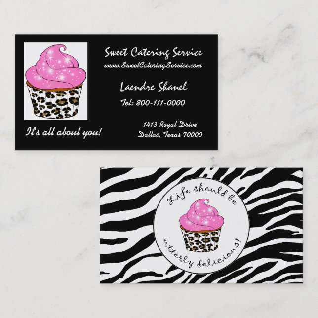 Cupcake Business Cards (Front/Back)