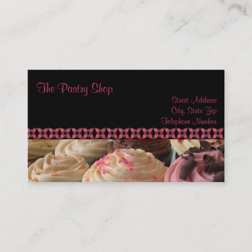 Customizable Cupcake Business Cards